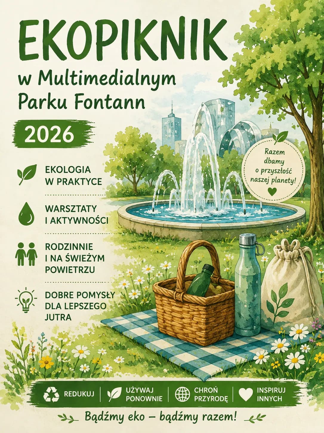 Ekopiknik w Multimedialnym Parku Fontann 2026